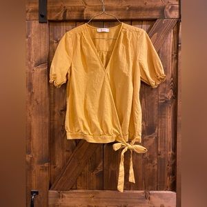 Lucky Brand Wrap Around, Short Sleeve, Top‎ Size Small